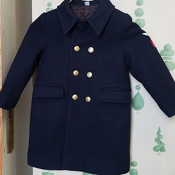 childrens navy coat